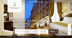 Desktop Screenshot of hotelimperialparis.com